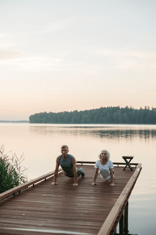 Couple on dock